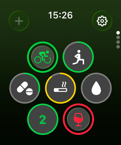 A habit showing its new count right after a tap
